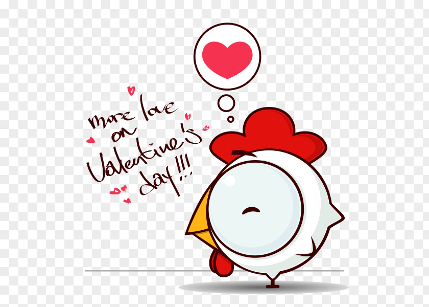 Cartoon Cute Chick T-shirt Valentines Day Paper PNG