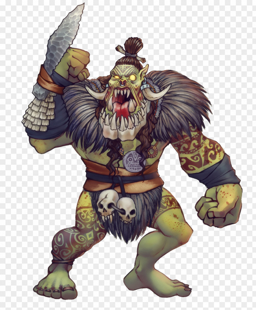 Half Orc Ranger Concept Art Mythology Punga PNG