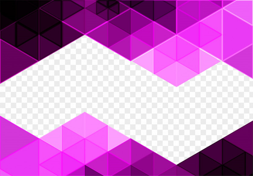 Purple Triangle Mosaic Background PNG