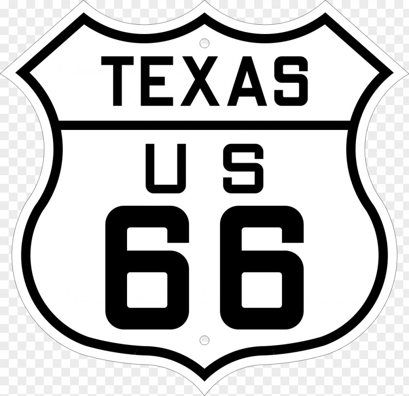 Texas Highway 66 U.S. Route Arizona US Numbered Highways Shield PNG