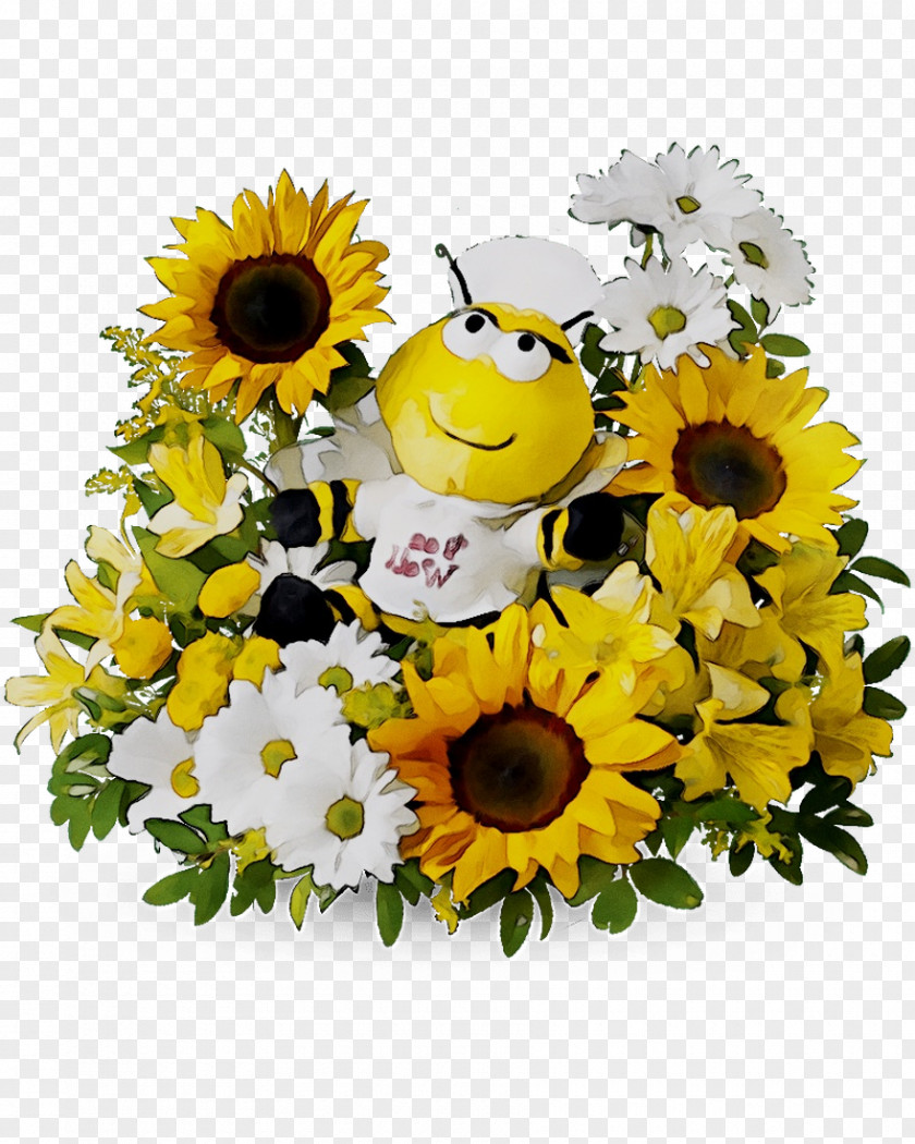 Common Sunflower Floral Design Cut Flowers Flower Bouquet PNG