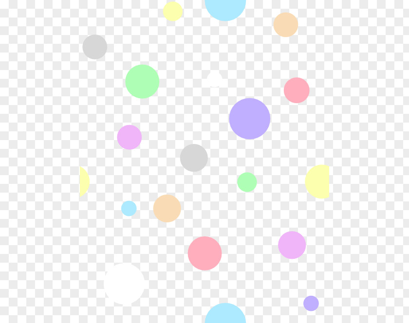 Polka Pastel Dot Clip Art PNG