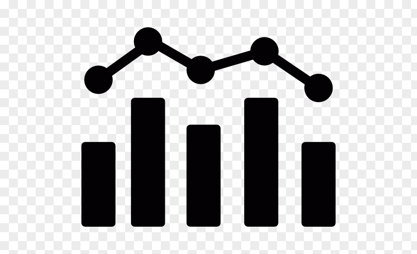 Bar Chart Line Statistics PNG