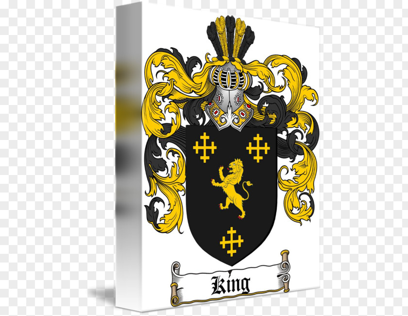 King Family Coat Of Arms Ireland Crest Genealogy Escutcheon PNG