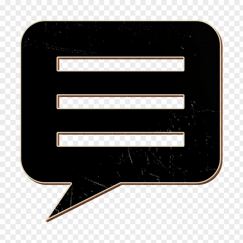Label Rectangle Chat Icon Conversation Message PNG