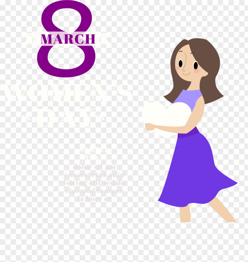 Purple Skirt Woman Euclidean Vector Illustration PNG