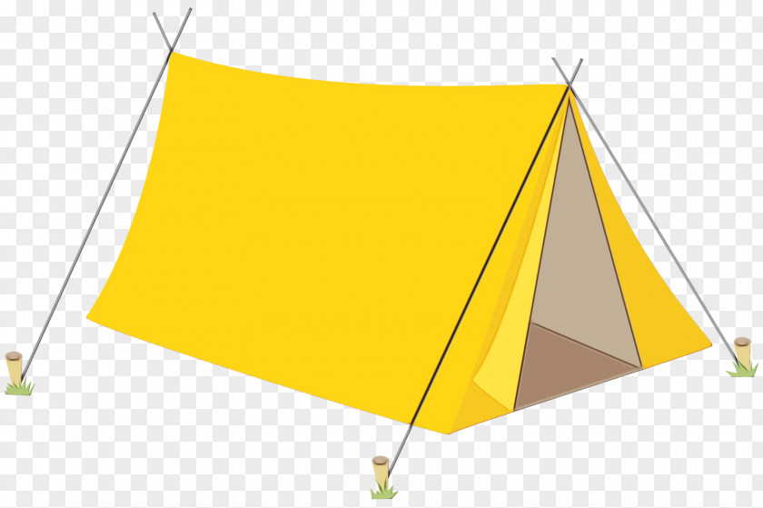 Triangle Tent Yellow Meter Font PNG