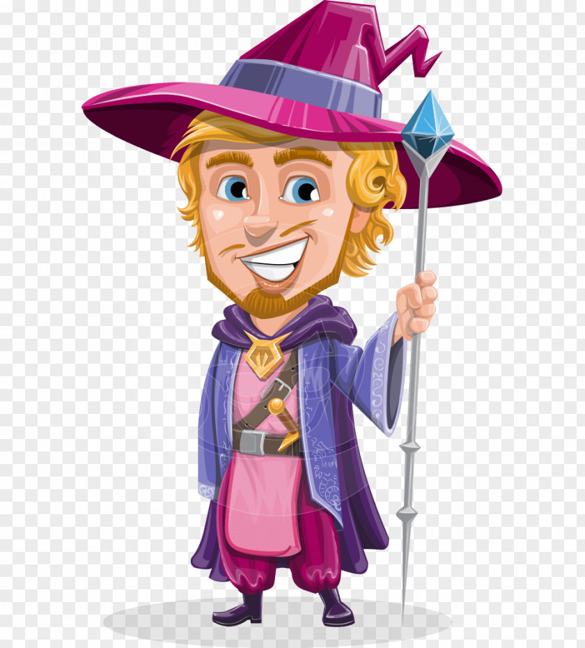 Cartoon Wizard Illustration Vector Graphics Image Character PNG