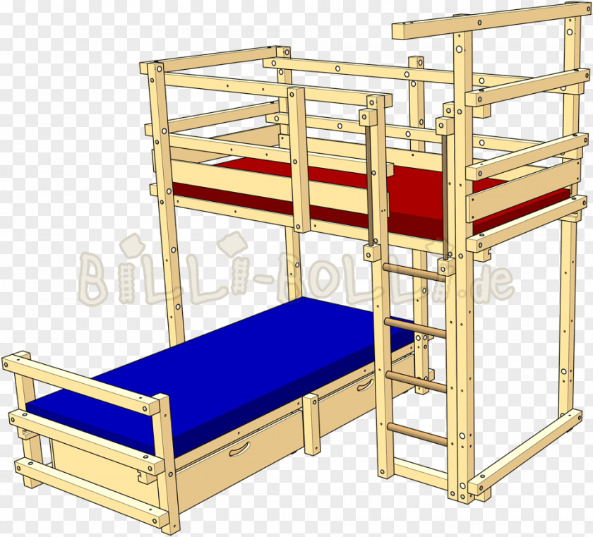 Child Bed Frame Bunk Size Furniture PNG