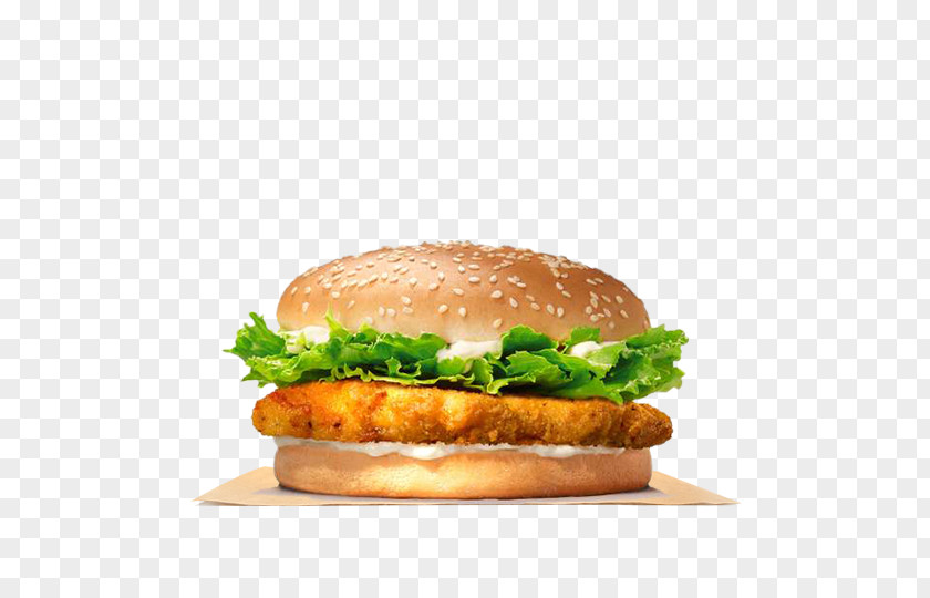 Crispy Chicken Whopper Sandwich Hamburger Fried Burger King Specialty Sandwiches PNG