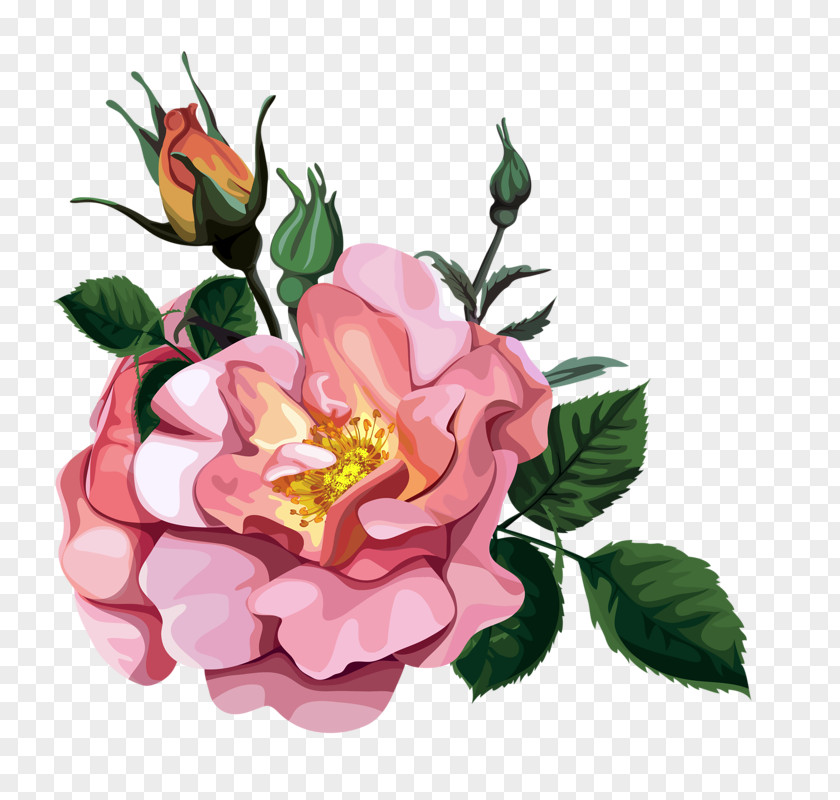 Flower Garden Roses Bouquet Clip Art PNG