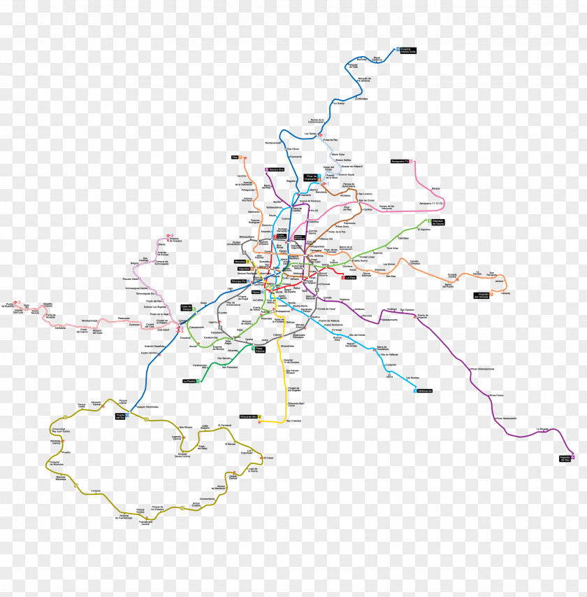 Map Rapid Transit Madrid Metro Line Tuberculosis PNG