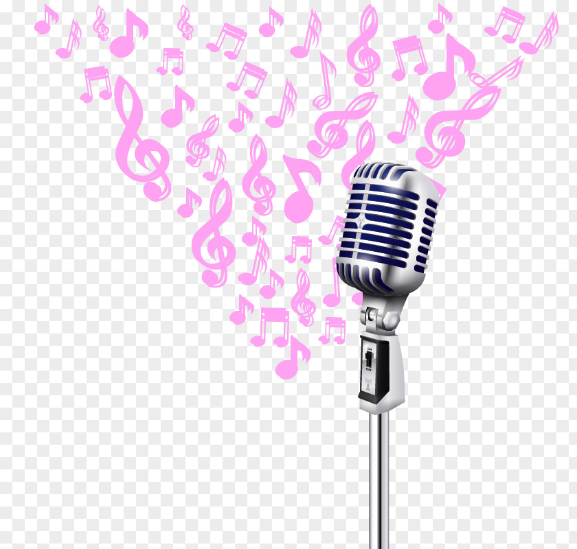 Microphone Musical Note PNG
