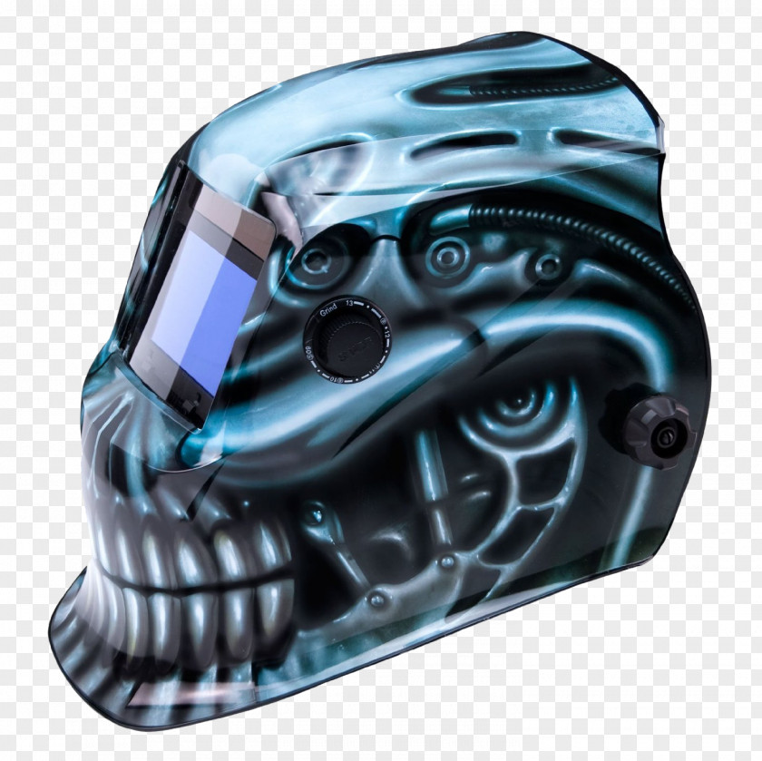 Cold Skull Helmet Welding Solar Power Lens PNG