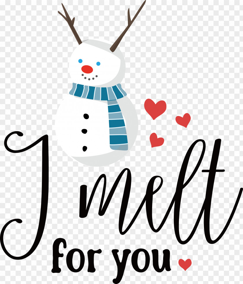 I Melt For You Snowman PNG