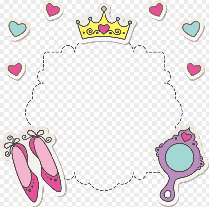 Children Frame Design Pattern Vector Material Princess Te Presumo Being Monarch PNG