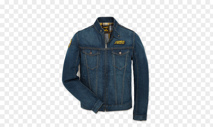 Denim Fabric Ducati Scrambler T-shirt Jacket Clothing PNG