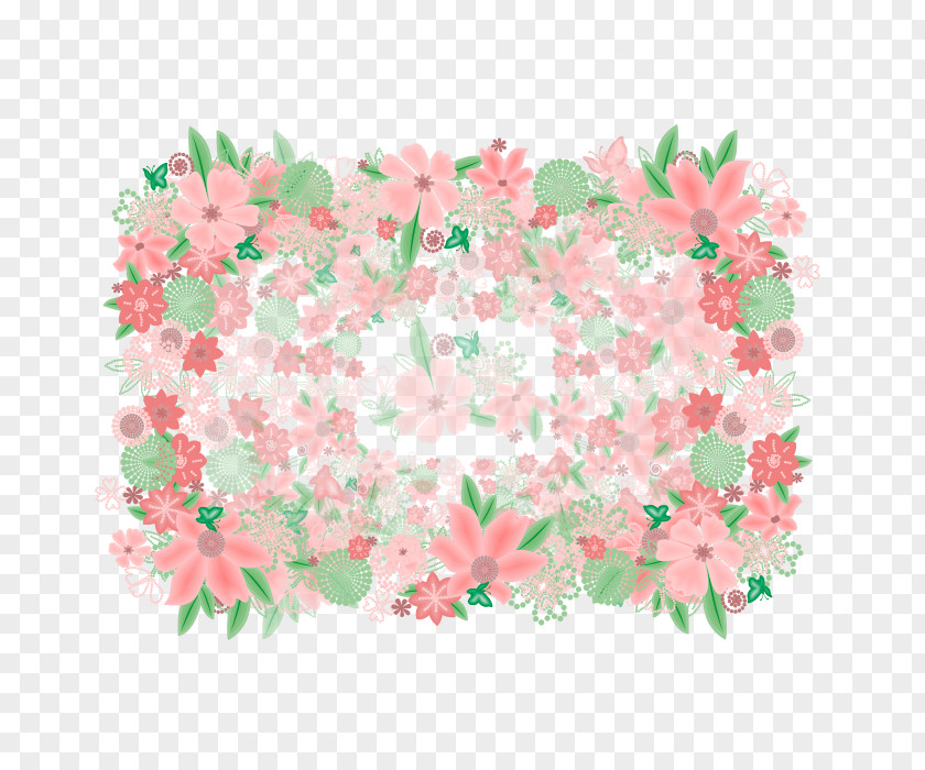Floral Background Design Illustration PNG