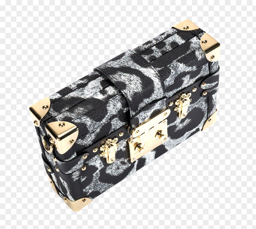 Louis Vuitton Ms. Bag Black And Gray Leopard Top View Handbag Download LV PNG