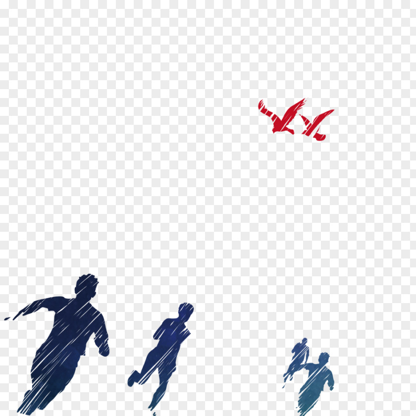 Sport Silhouette Figures Poster Wallpaper PNG