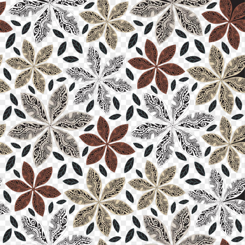Autumn Pattern Background Material PNG