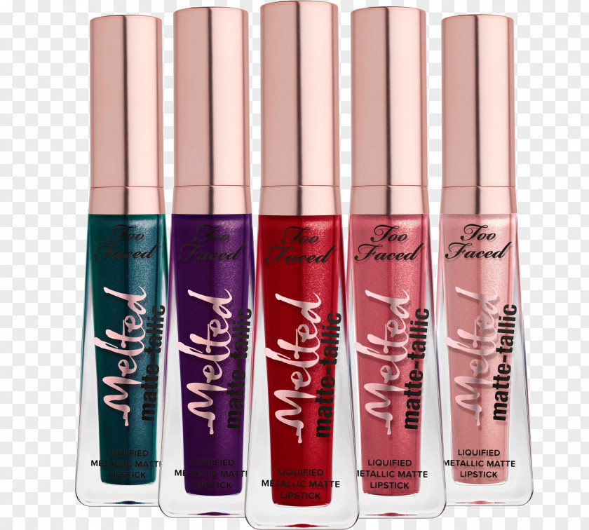 Lipstick Melted Matte-tallics- Too Faced Matte Cosmetics PNG
