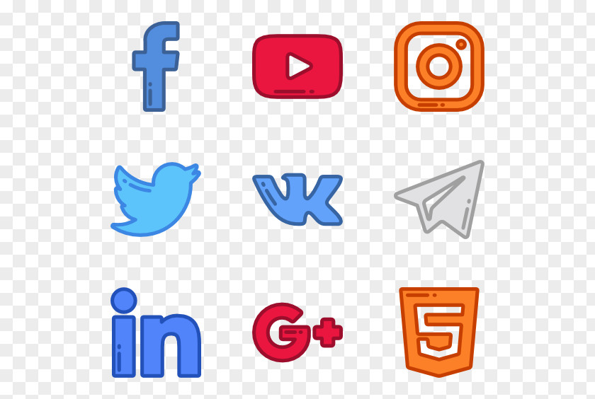 Social Media Pack Brand Technology Clip Art PNG