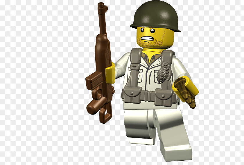 United States LEGO Second World War BrickArms Toy PNG