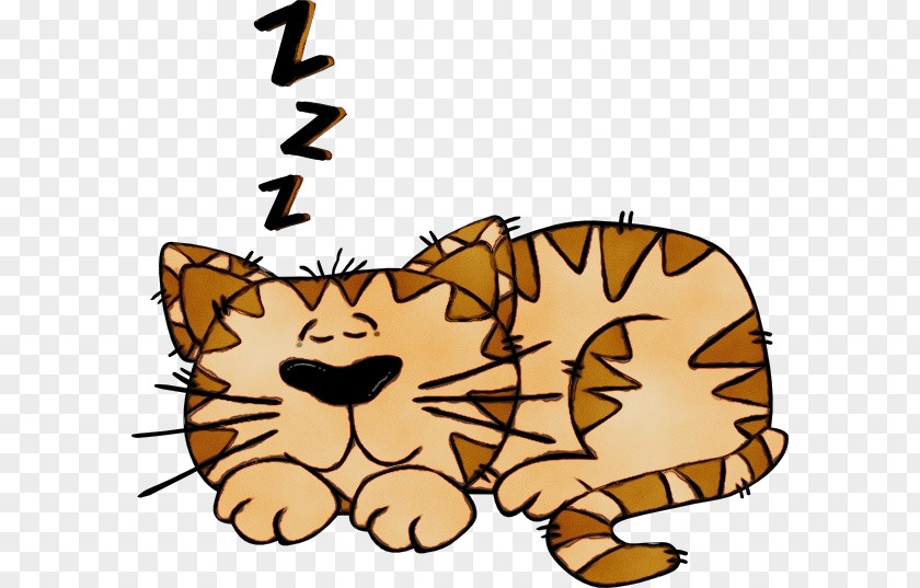 Wildlife Animal Figure Cat Sleep Cartoon Silhouette Drawing PNG