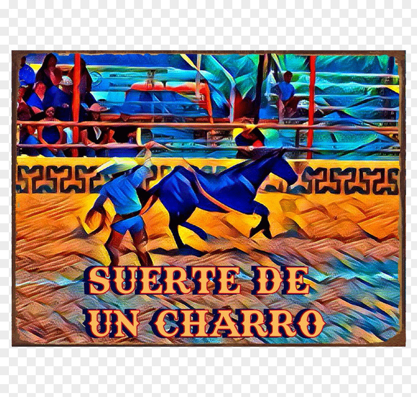 Charro Art Poster Mural Recreation PNG