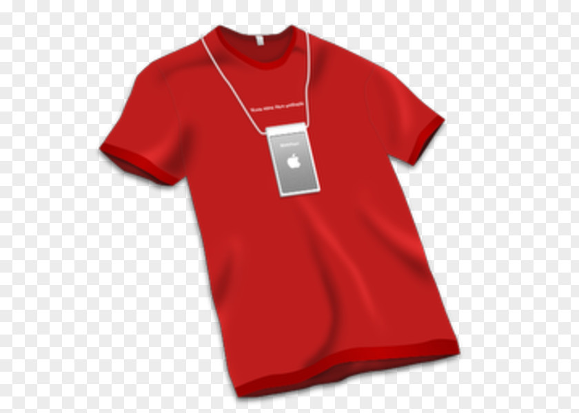 Red Shirt T-shirt Apple Clothing PNG