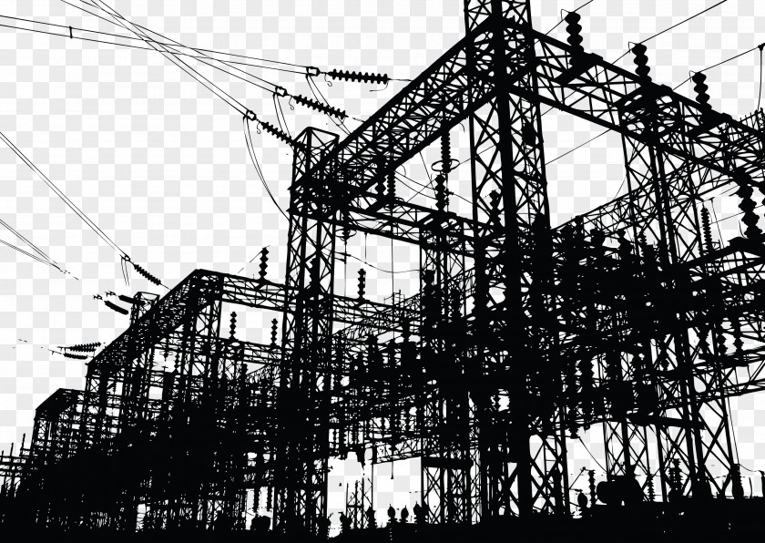 Construction Route Vector Electricity Power Station Electric Electrician PNG