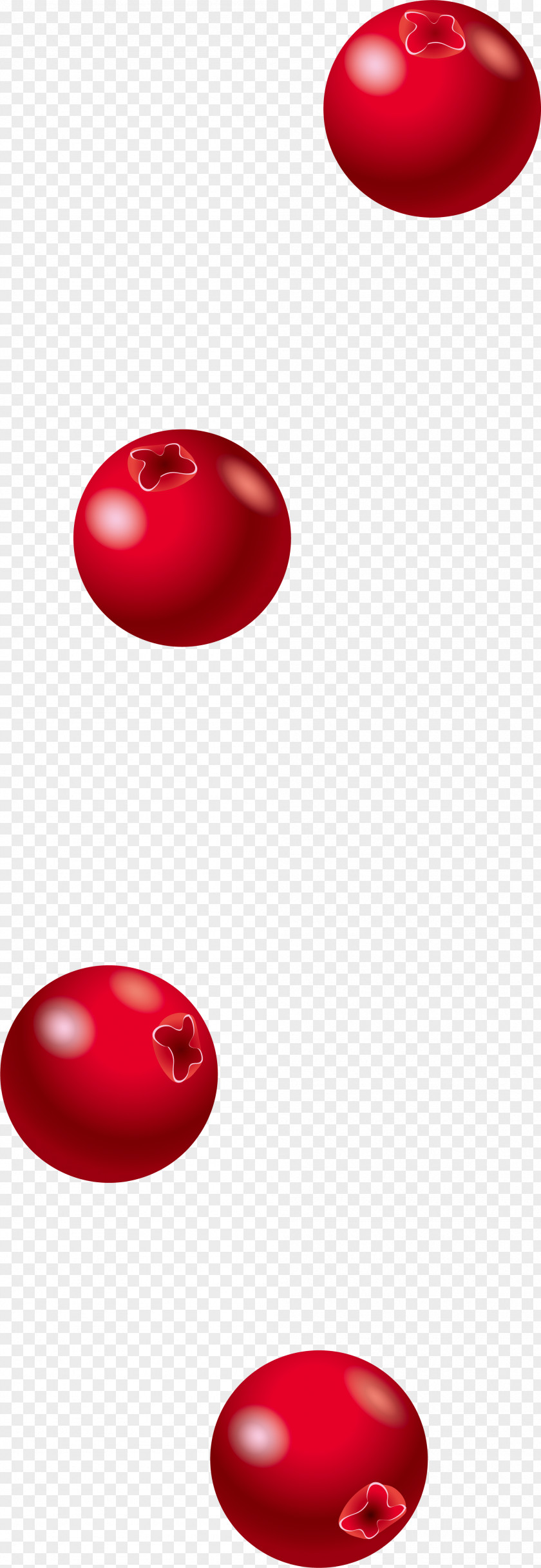 Small Fresh Red Cherry Close-up Circle PNG