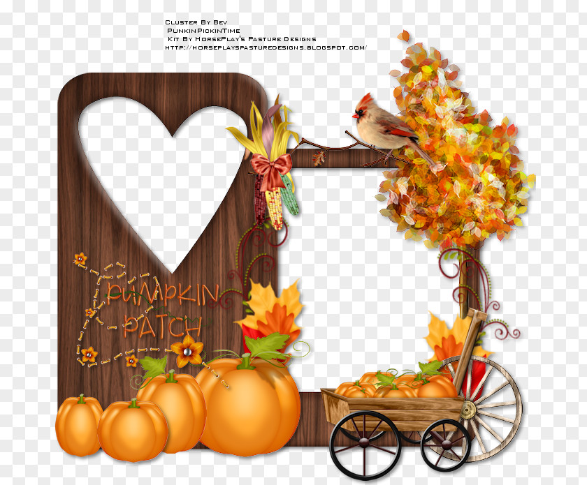 Thanksgiving Pumpkin Picture Frames Fruit Font PNG