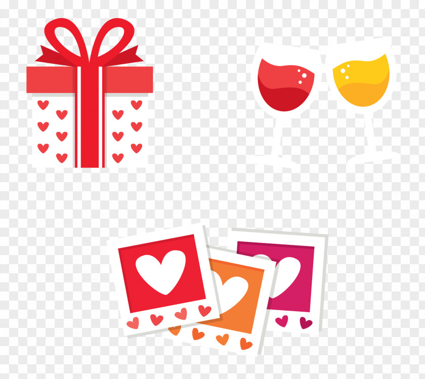 Wedding Gift Wine Glass Photo Love Clip Art PNG