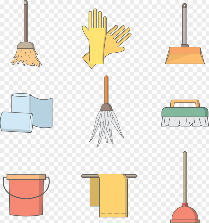 Vector Cleaning Tools Tool Illustration PNG