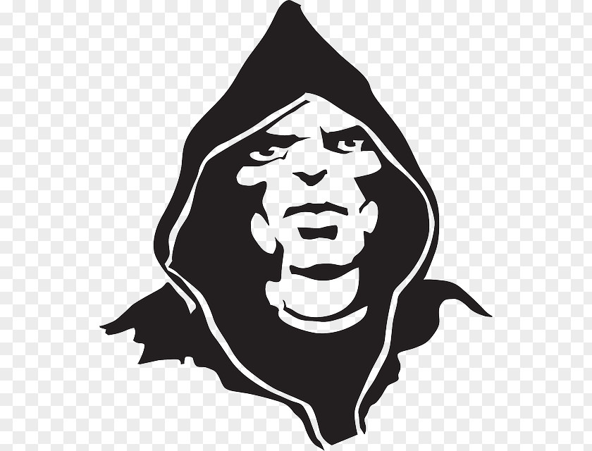Amazed Black Guy Silhouette Logo PNG