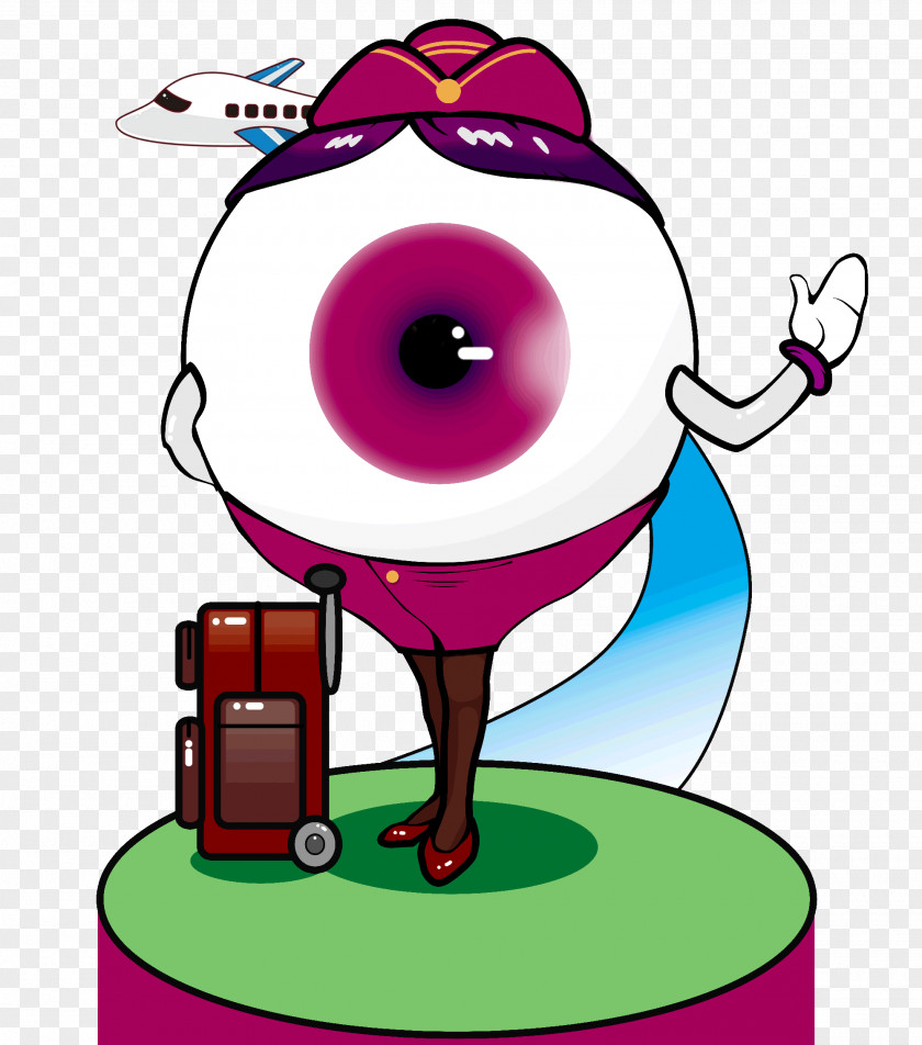 Cartoon Eyes Eye Near-sightedness Ophthalmology Glasses PNG