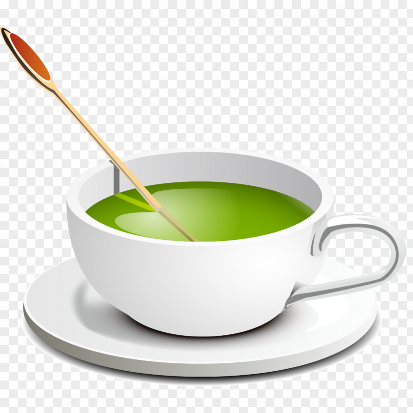 Green Tea Cup Coffee PNG