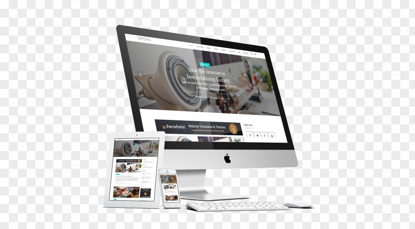 Responsive Web Design Development Template Blog PNG