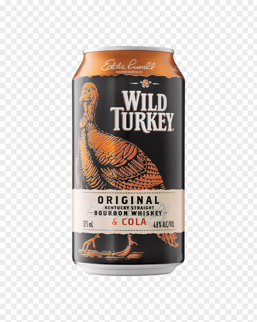 Beer Cans Wild Turkey Bourbon Whiskey Cola Distilled Beverage PNG