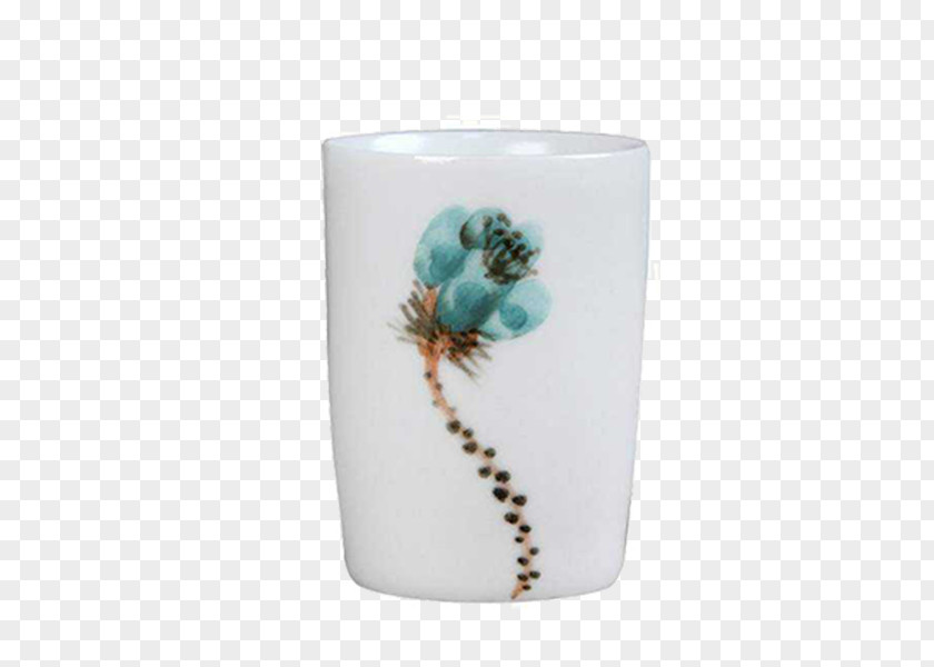 Lotus Porcelain Cup PNG