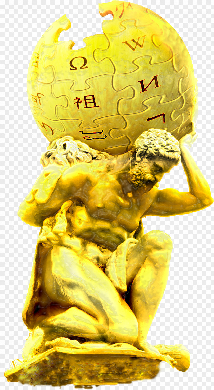 Statue Gold Sculpture Club Atlas PNG