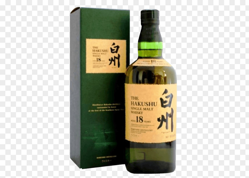 18 Years Old Hakushu Distillery Japanese Whisky Single Malt Whiskey Distilled Beverage PNG
