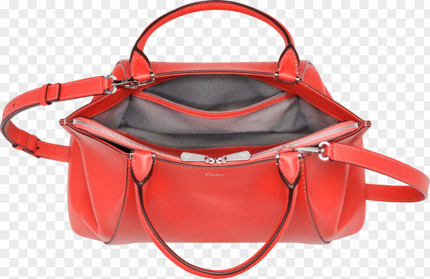 Bag Handbag Leather Cartier Coral PNG