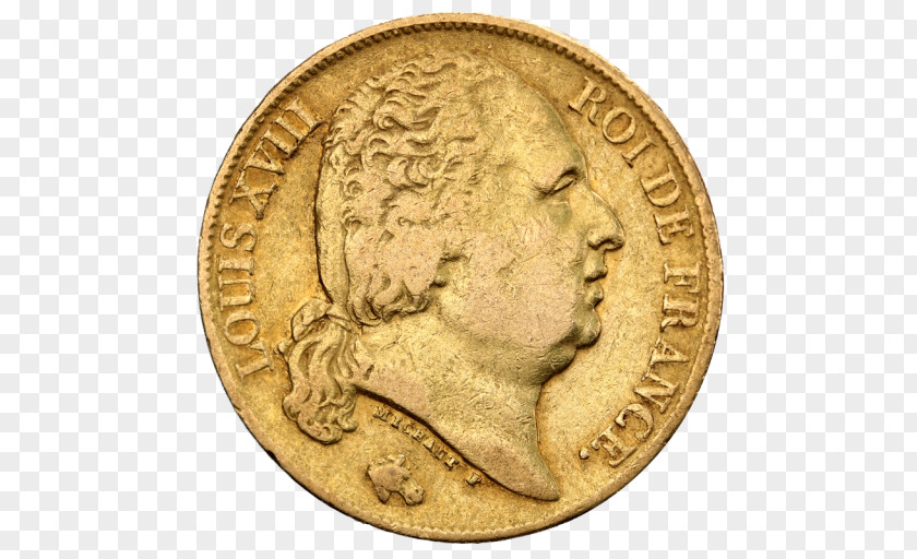 Coin Gold France PNG