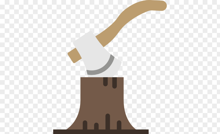 Cut Stump Ax Felling Cartoon Axe PNG