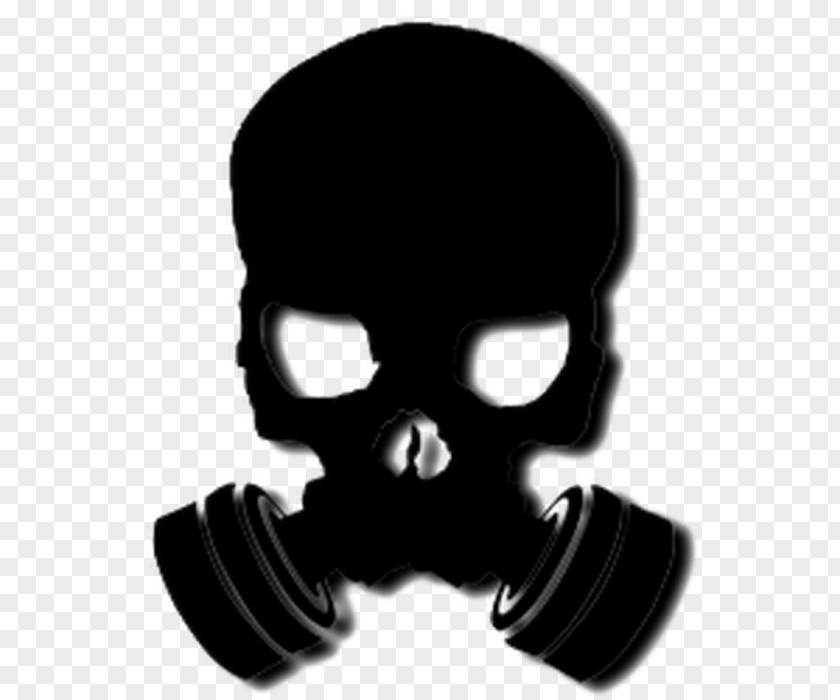 Skull Gas Mask Decal PNG