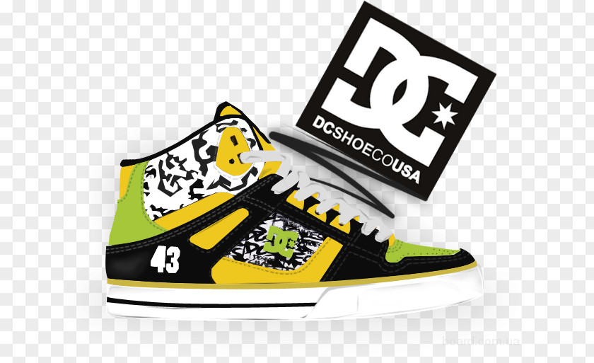 Dc Shoes Skate Shoe Sneakers DC Sportswear PNG