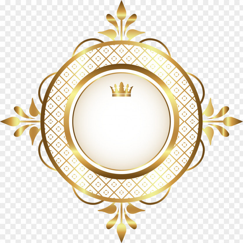 Hand Painted Golden Circle PNG painted golden circle clipart PNG
